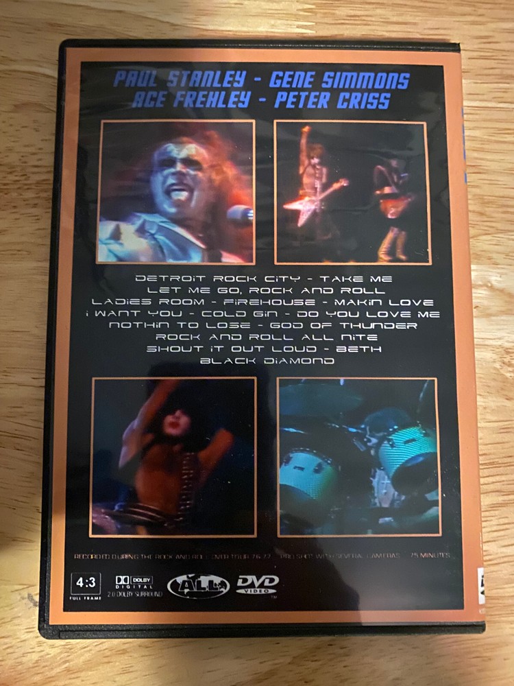 KISS - Live at MSG 1977 DVD Gene Simmons Paul Stanley Ace Frehley Peter Criss