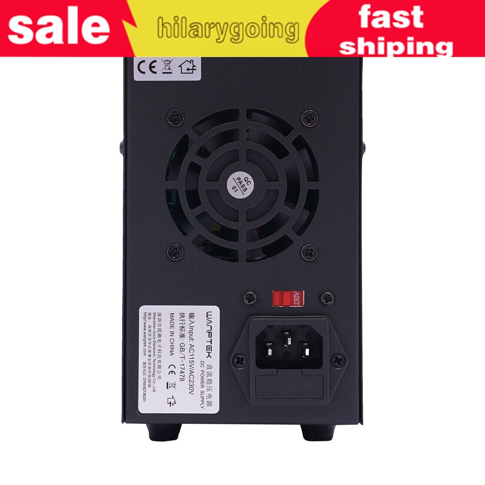 0-30V 0-10A DC Power Supply Lab Variable Adjustable Regulated Bench Switching