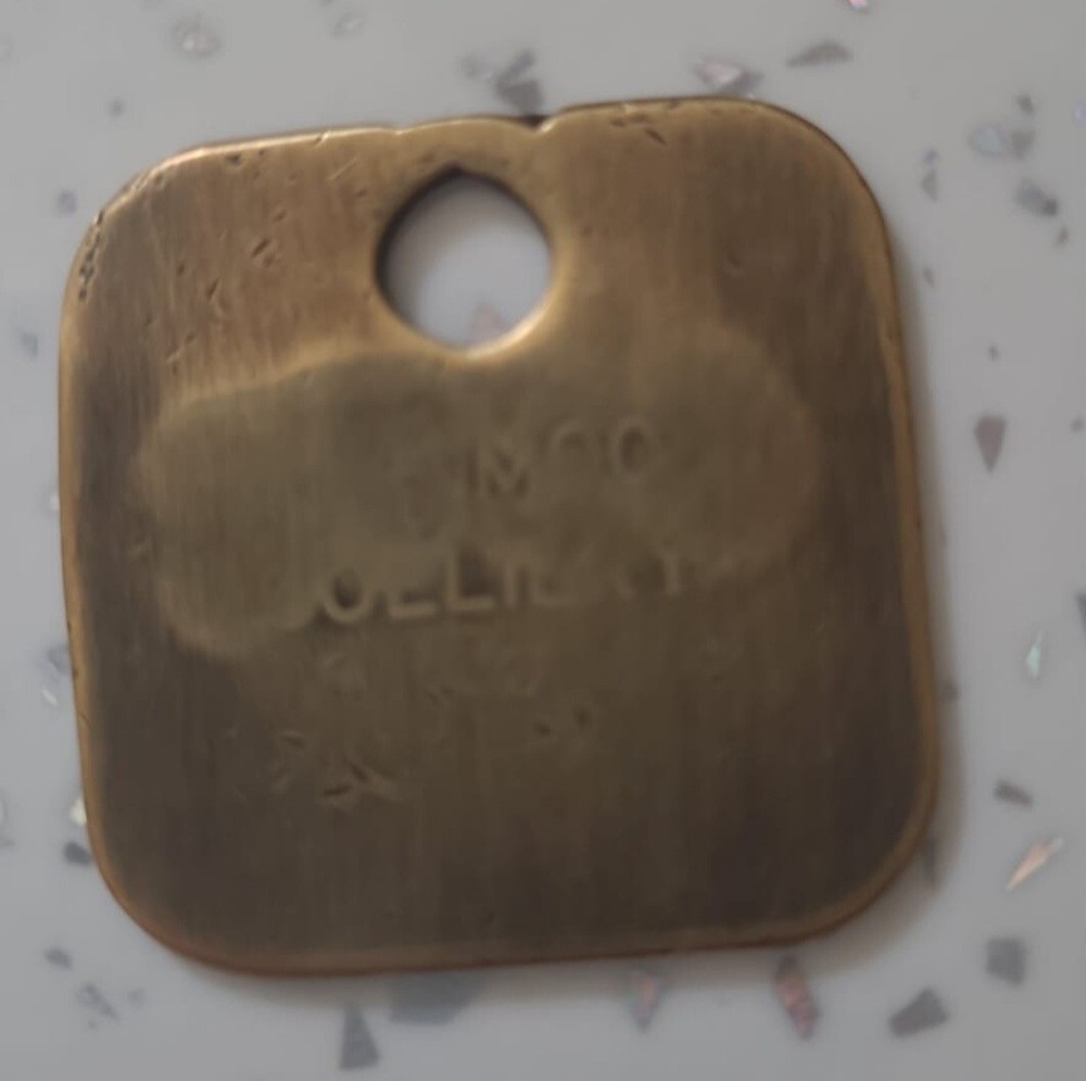 High Moor NCB BRASS PIT CHECK TOKEN Mining Membrobilia