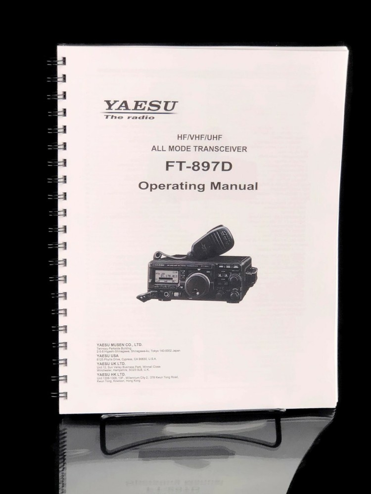 Yaesu FT-897D Transceiver Instruction Manual Operating Guide Coil Bound