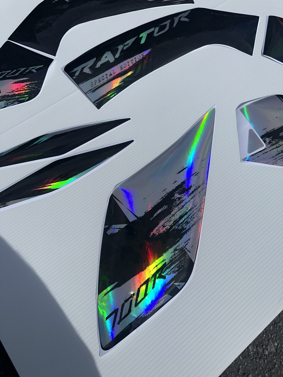 2022 YAMAHA RAPTOR 700R SE full graphics kit THICK AND HIGH GLOSS HOLOGRAPHIC