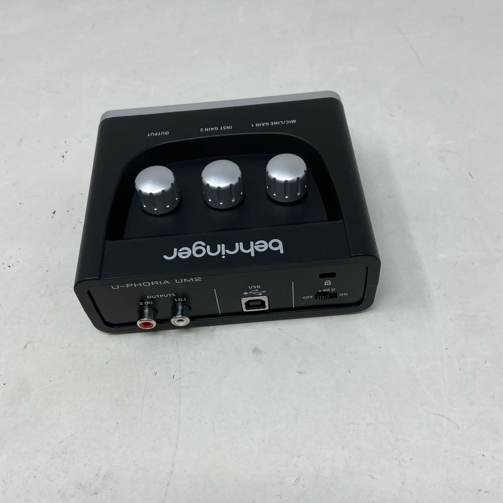 Behringer U-PHORIA UM2 2x2 USB Audio Interface - Black