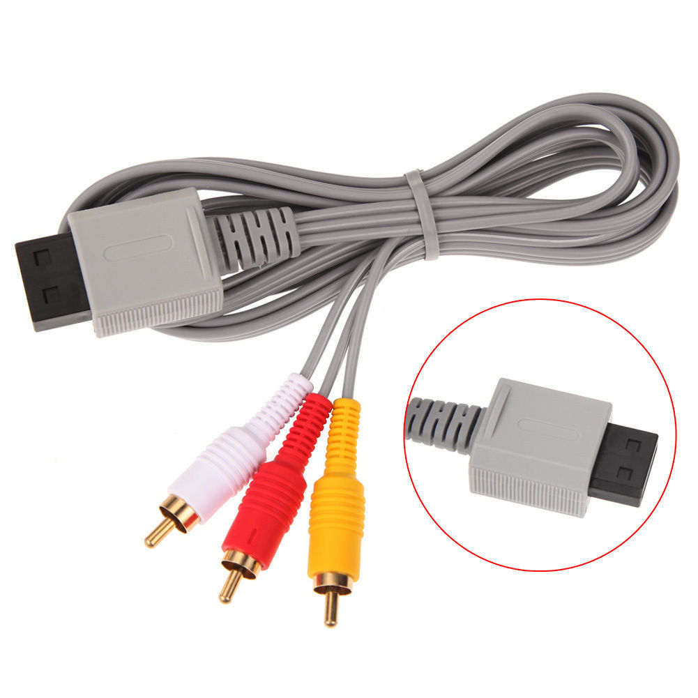 Audio Video AV Composite 3 RCA Cable for Nintendo Wii NEW US SELLER