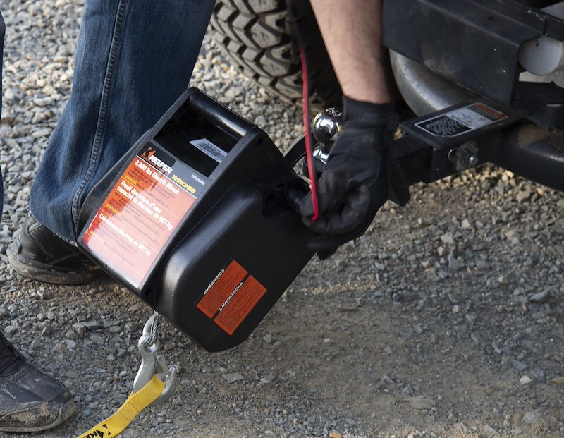 Keeper KTSL2000RM Winch; Tracker Series; Portable; Trailer Winch; 12 Volt Electr