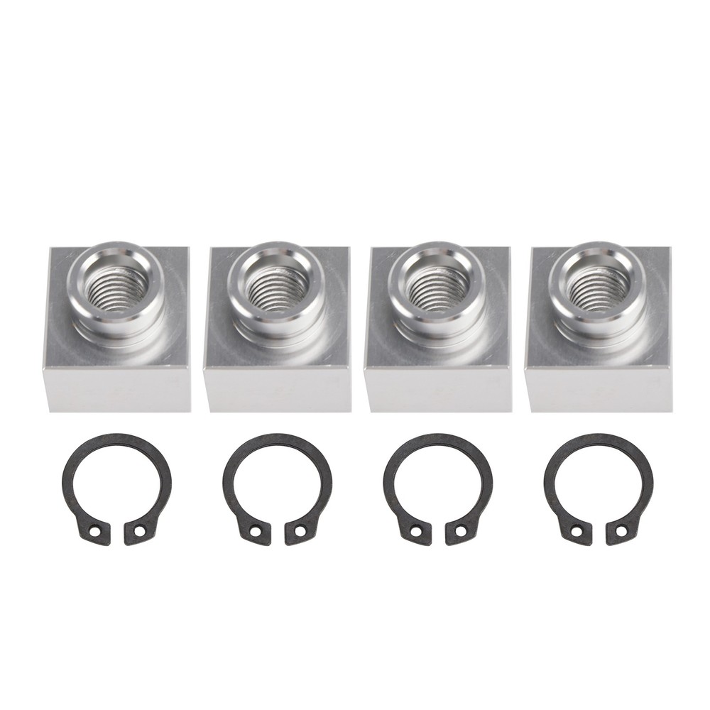 4X Set Snowmobile Trailer Insert Nut & Snap Ring 04414 03400 For Triton Xt & Lt