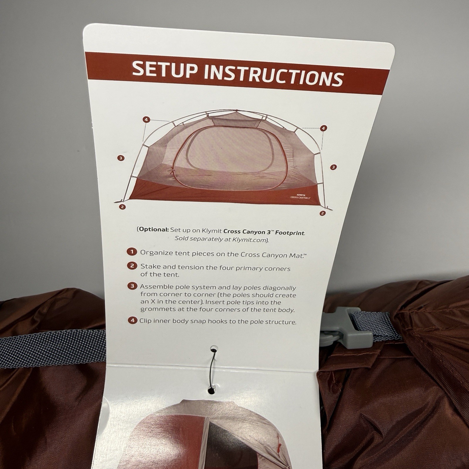 Klymit Cross Canyon 3 Person backpacking Tent BRAND NEW