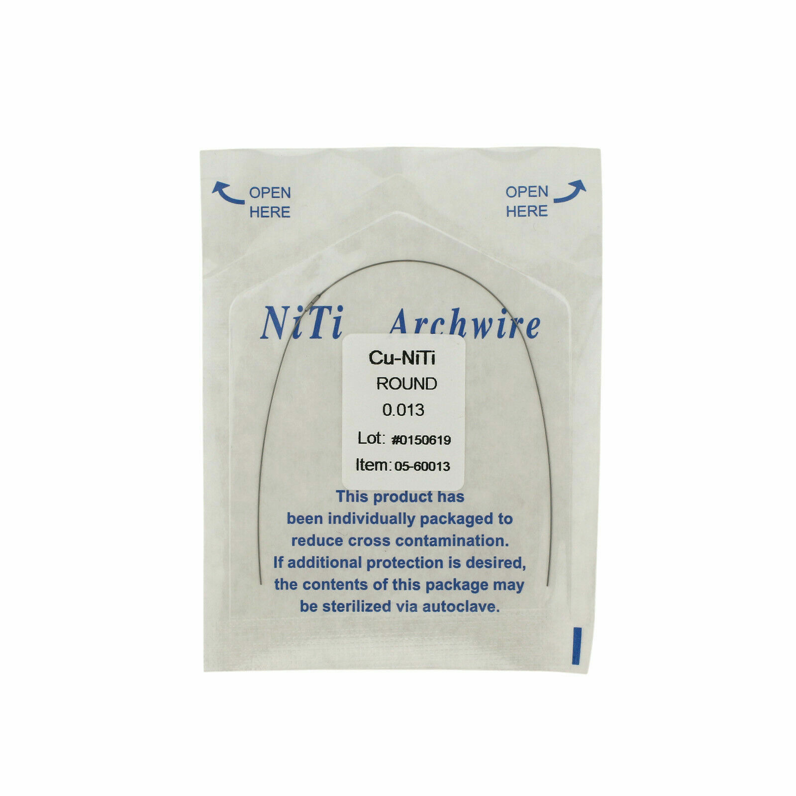 Dental Orthodontic Cu NiTi Copper Nickel Titanium Arch Wire Rectangular Round