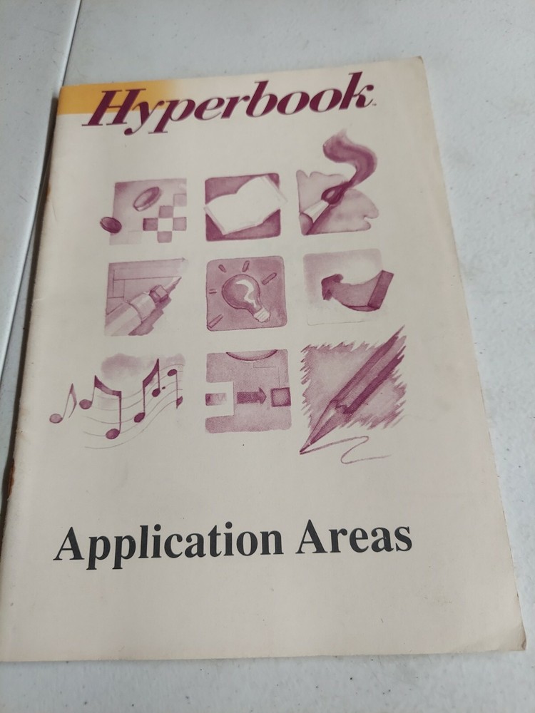 Hyperbook Application Areas Users Guide 1990