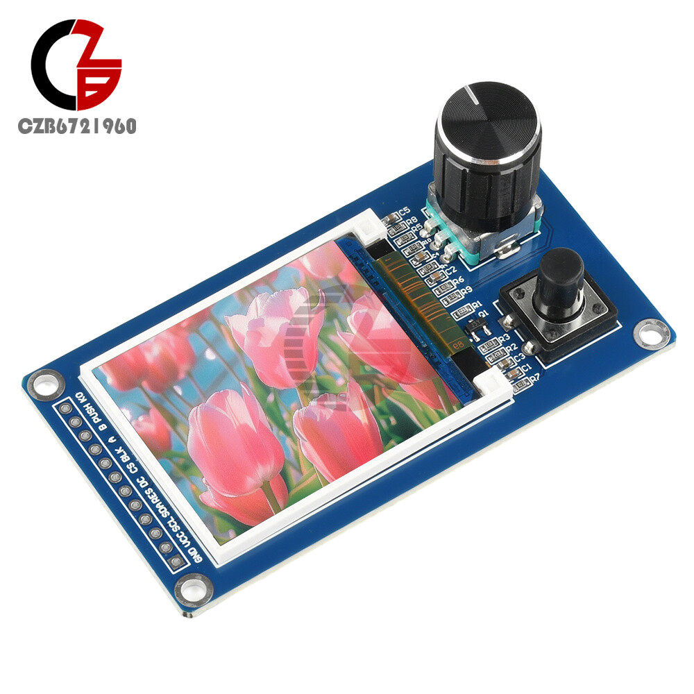 1.8/2.4inch LCD TFT Screen Display Module with EC11 Rotary Encoder SPI Interface