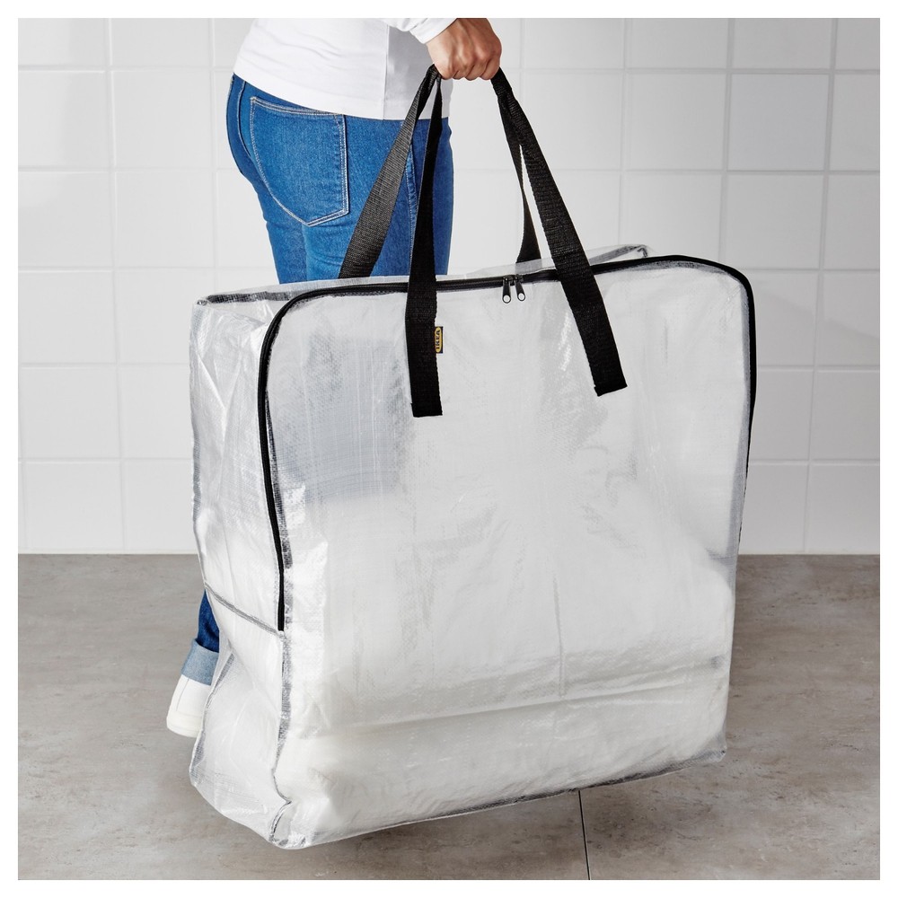 2 IKEA DIMPA Storage Bag Clear - Quick Ship - 2 Pack