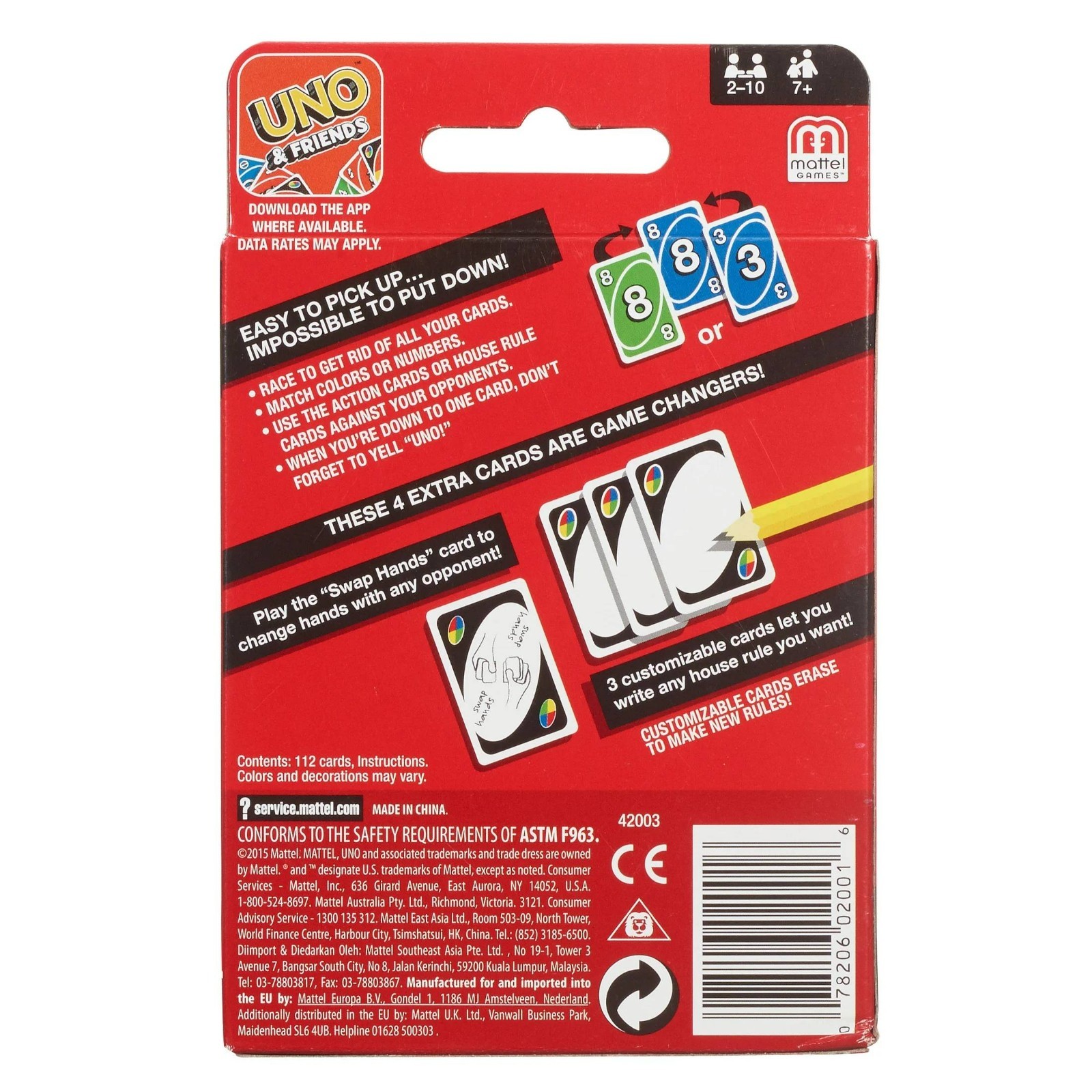 UNO Classic Card Game Now With Customizable Wild Cards