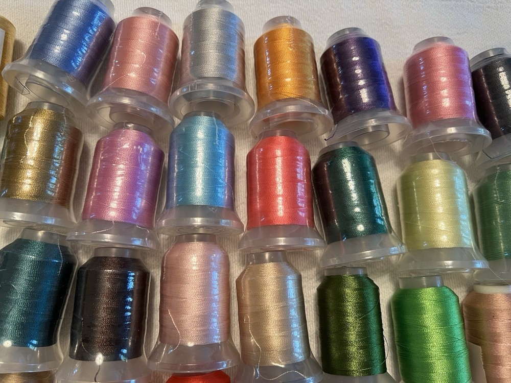 embroidery thread spools