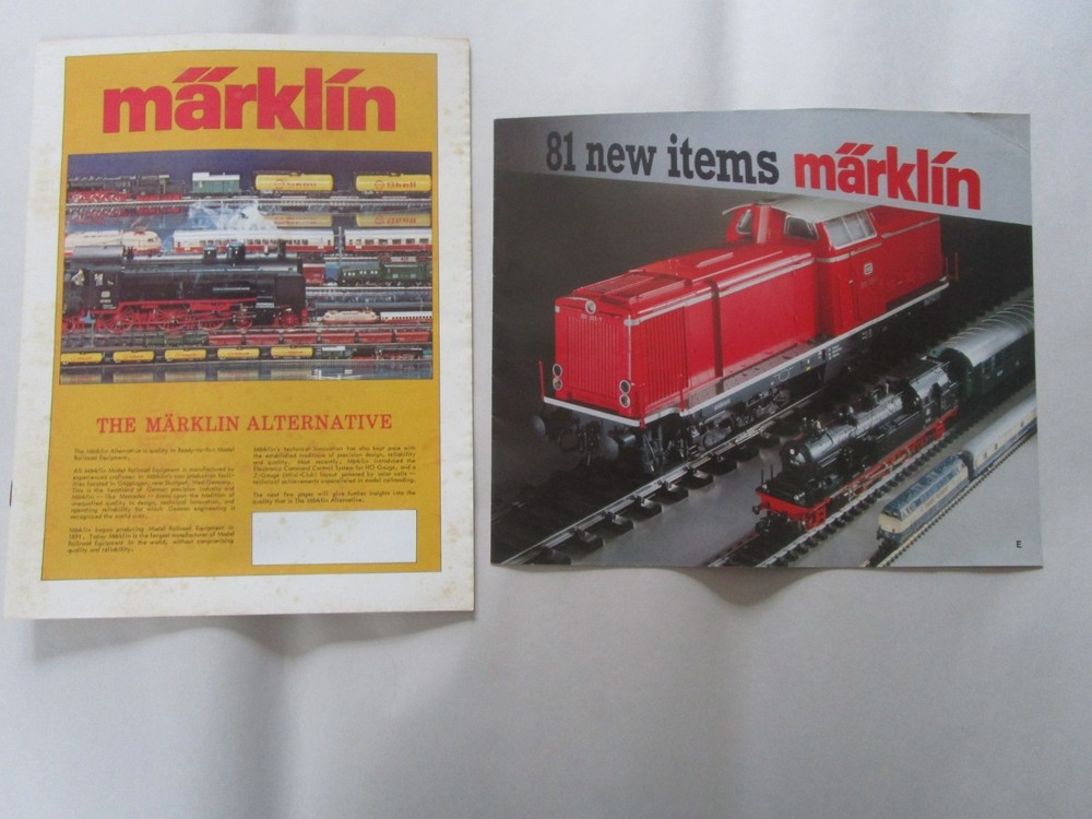 1981 Marklin Train Catalogs, 81 New Items, OH, Z, I