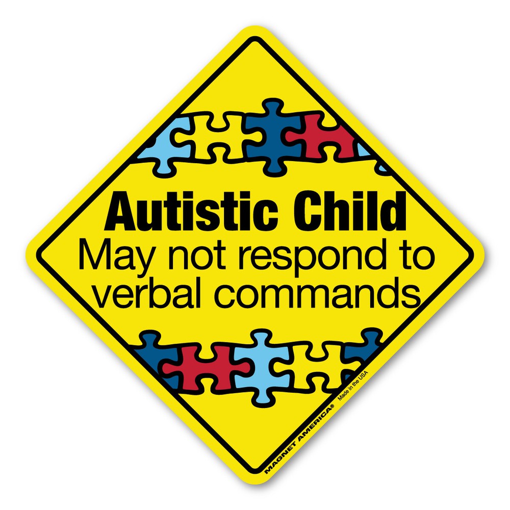 Autistic Child Emergency Alert Magnet