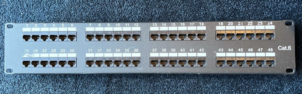 ATP 5e Network Connectivity Cat5e 568 B Systems 48-Port Data Patch Panel
