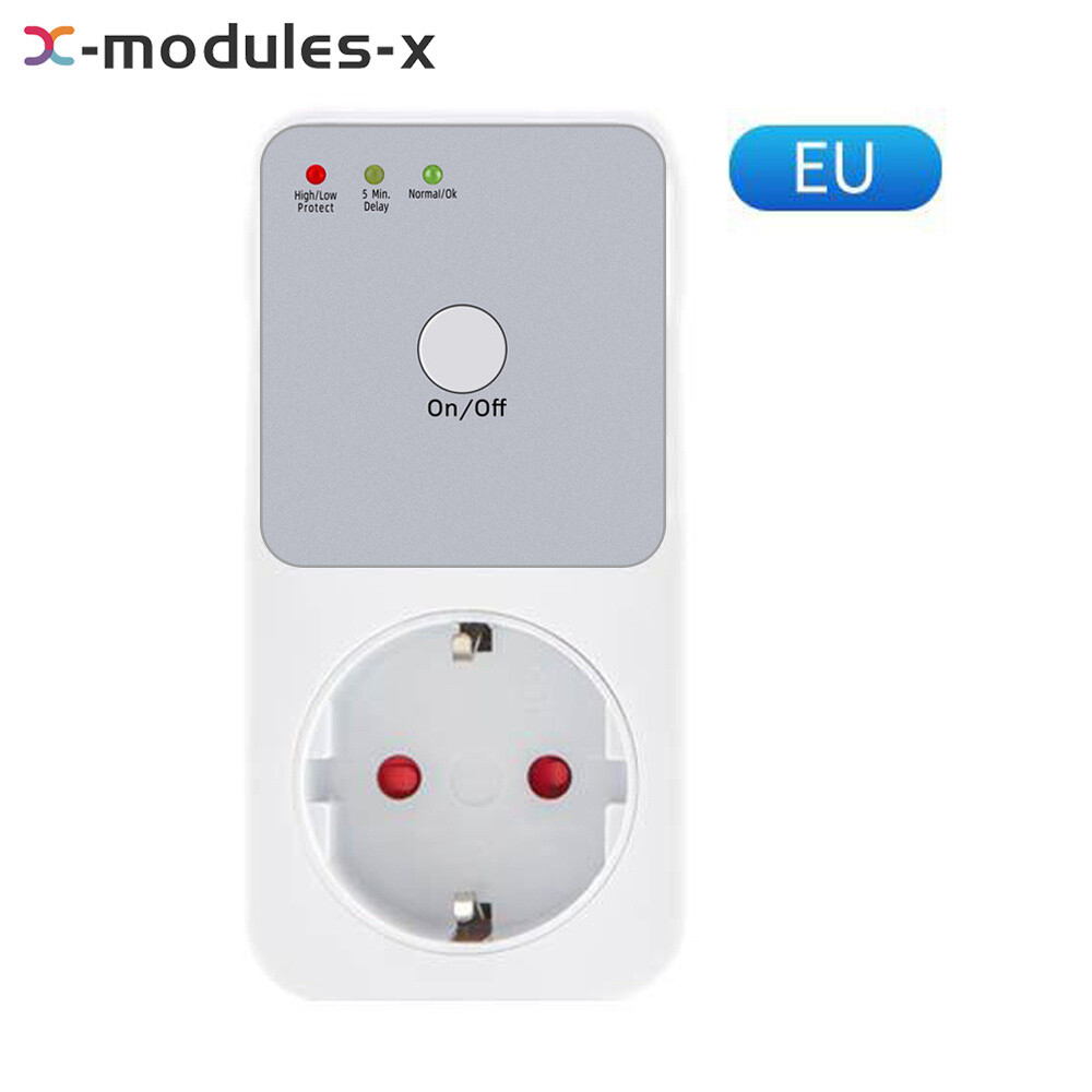 Automatic Voltage Protector AC 220V Power Surge Safe Protector Socket Switcher