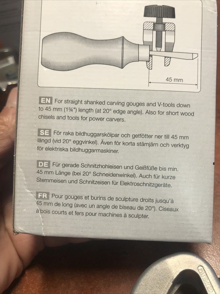 SVS-38 Short Tool Jig for Sharpening Short Wood Chisels Carving Gouges Use Good
