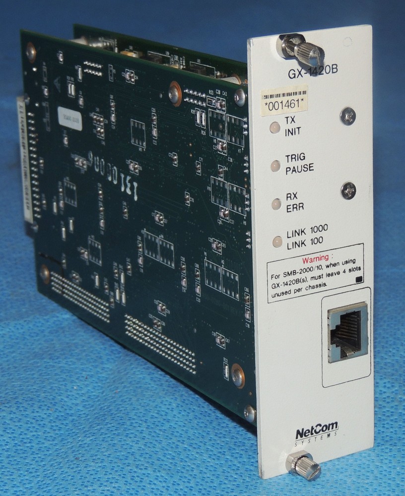 SmartBits Spirent Netcom GX-1420B Copper Gigabit Ethernet Module 1-Port / Warran