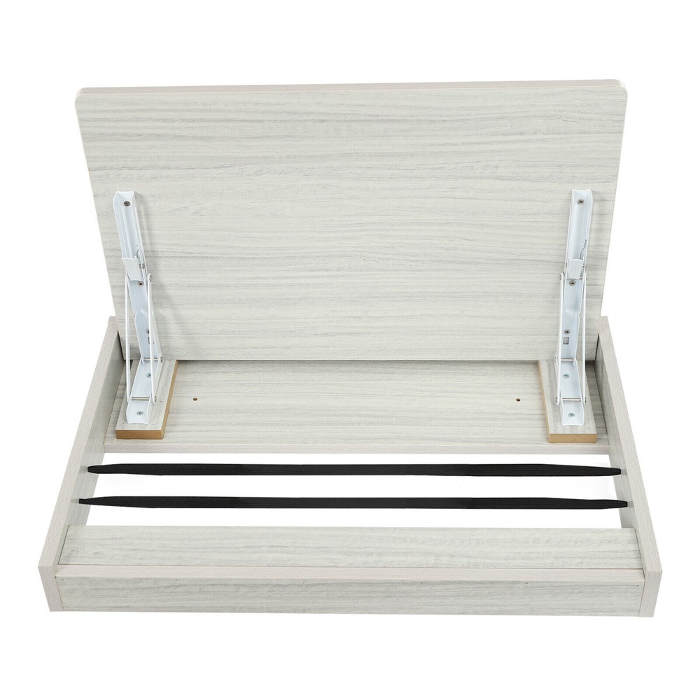 Folding Wall Table, Fold Down Table Wall Mounted, Round Corners Folding Table