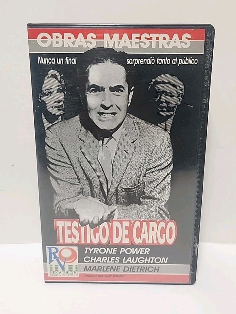 Testigo De Cargo [VHS] Tyrone Power