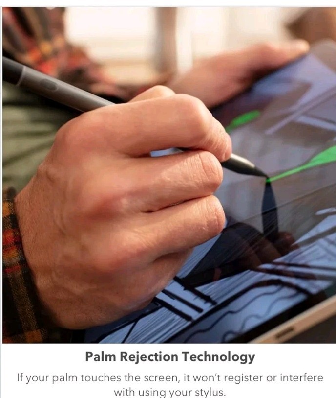 ZAGG Pro Stylus with Active & Capacitive Tips, Palm Rejection, Tilt Recognition,