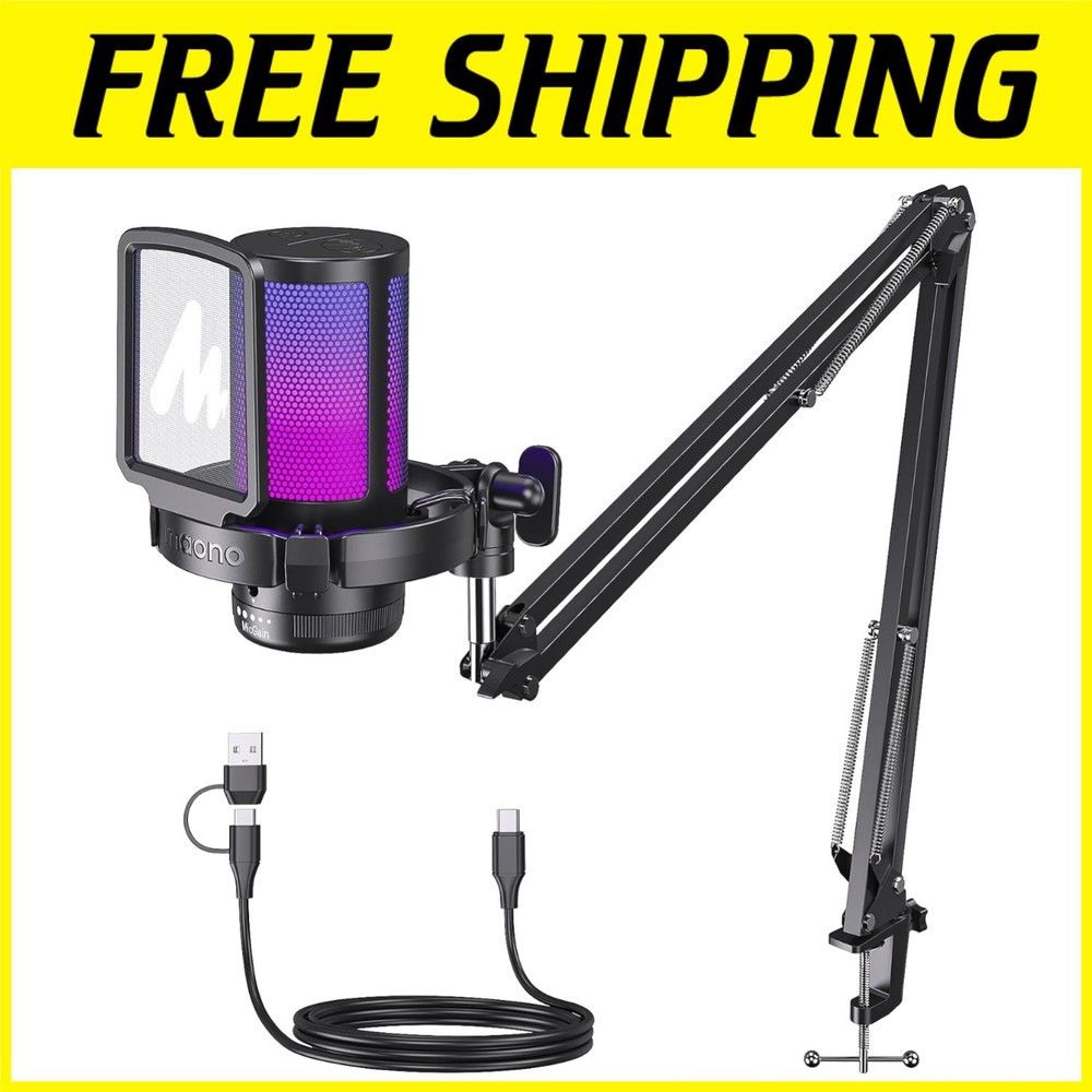 Gaming USB Microphone with Noise Cancellation - PC, PS4, PS5*