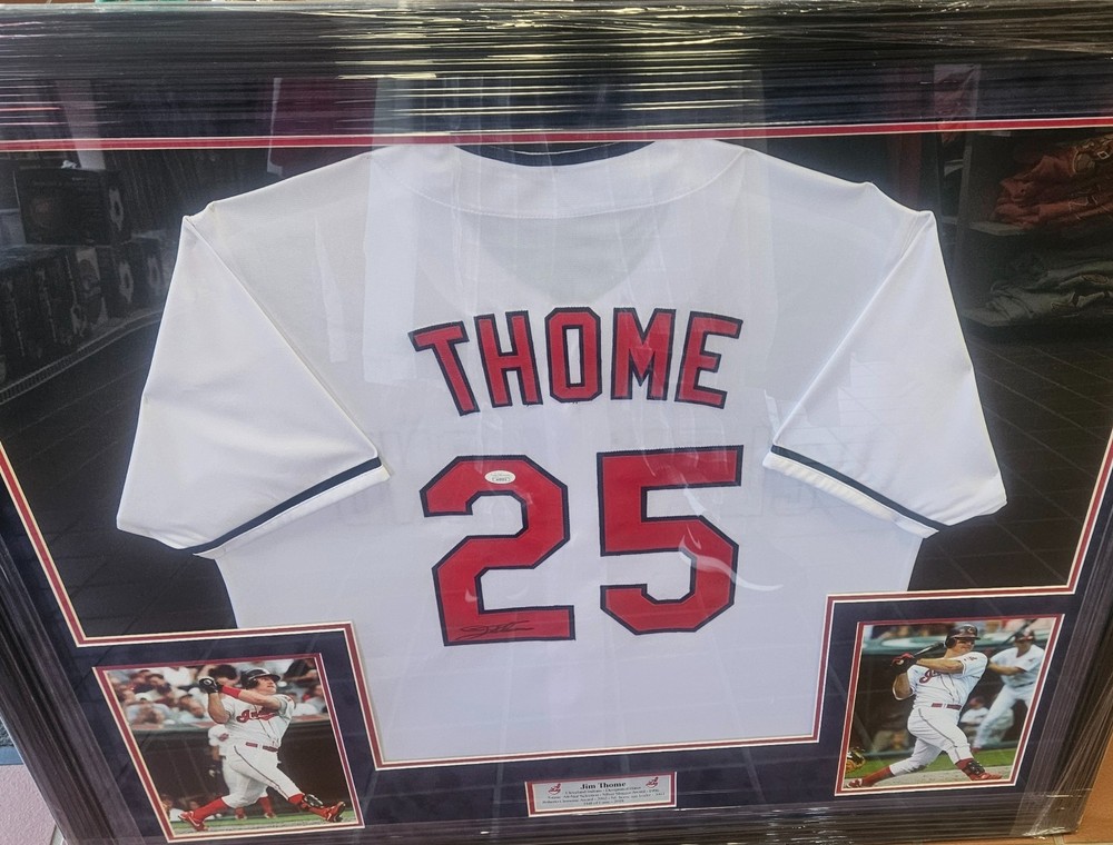 Jim Thome Signed & Framed Jersey JSA PICK UP ONLY
