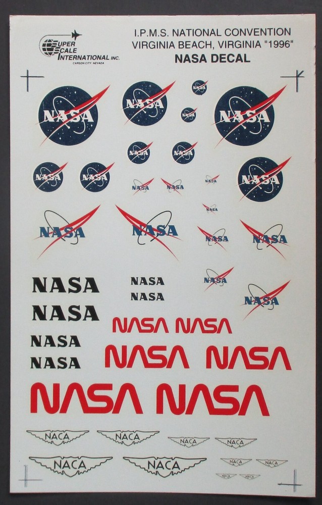 Super Scale  Multi Scale 1996 IPMS National Convention Decal Sheet