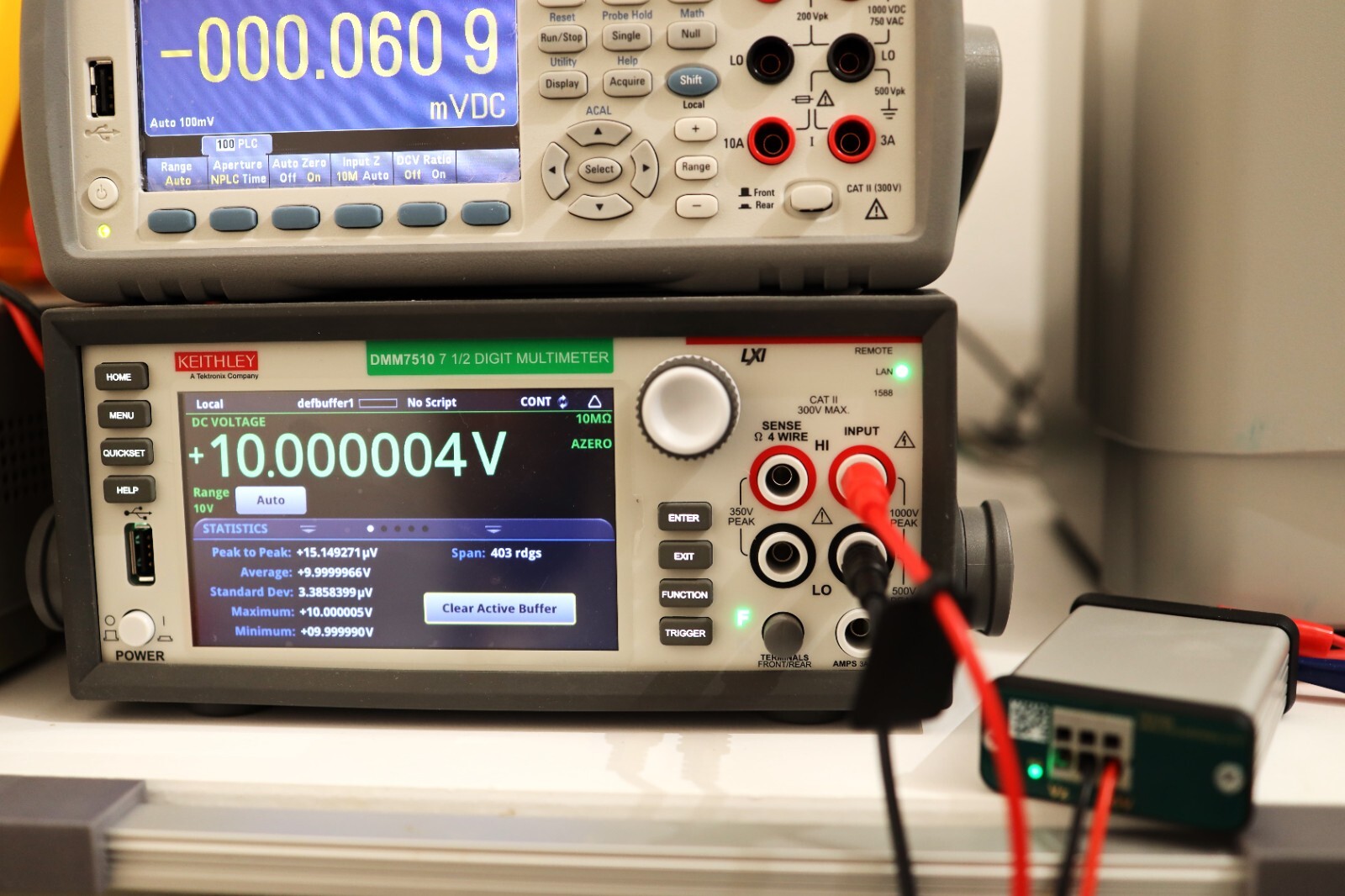 ADR1399 10V Precision voltage Reference Calibrated DMM7510 PCB with Enclosure