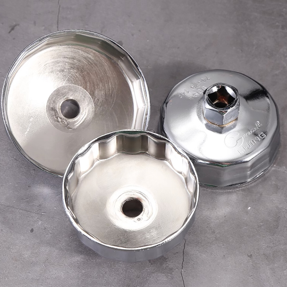 ID 64mm-102mm Oil Filter Cup Cap Wrench Socket Remover Tool For Various Models