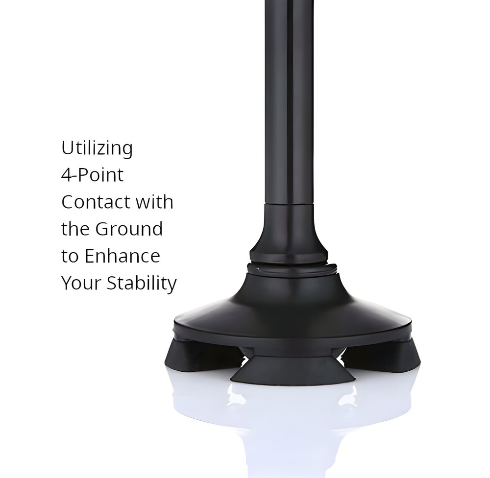 Walking Cane with Light & Alarm - Foldable Adjustable - Size M - New