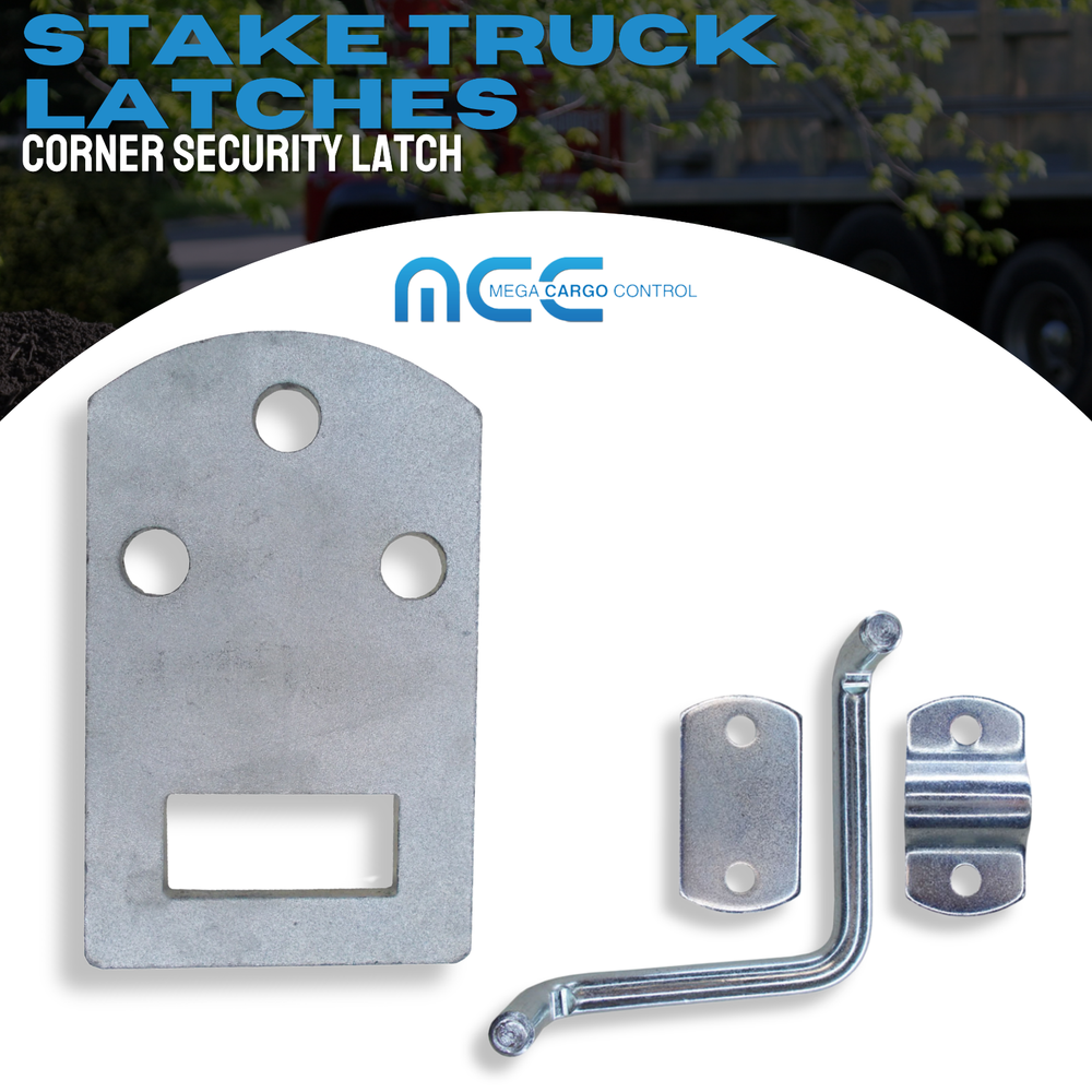 2 Pack Corner Side Gate Stake Bed Latches Bracket Set for Stake Trucks Trailer