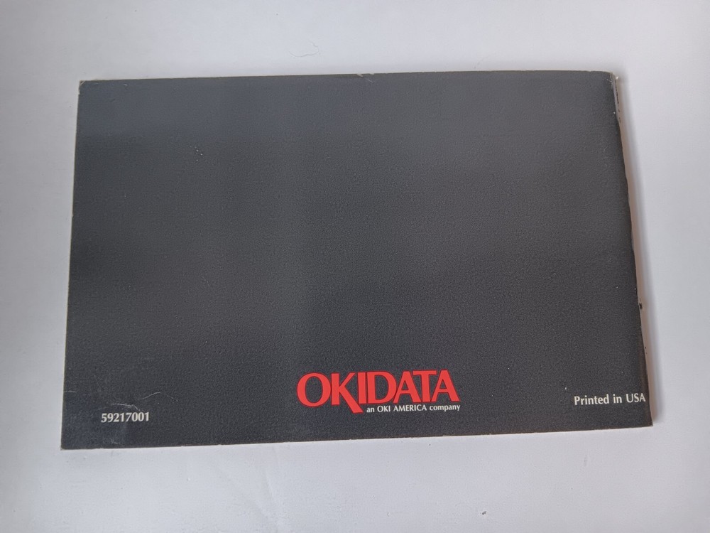 Okidata Okimate 20 Printer Manual For Apple Computers