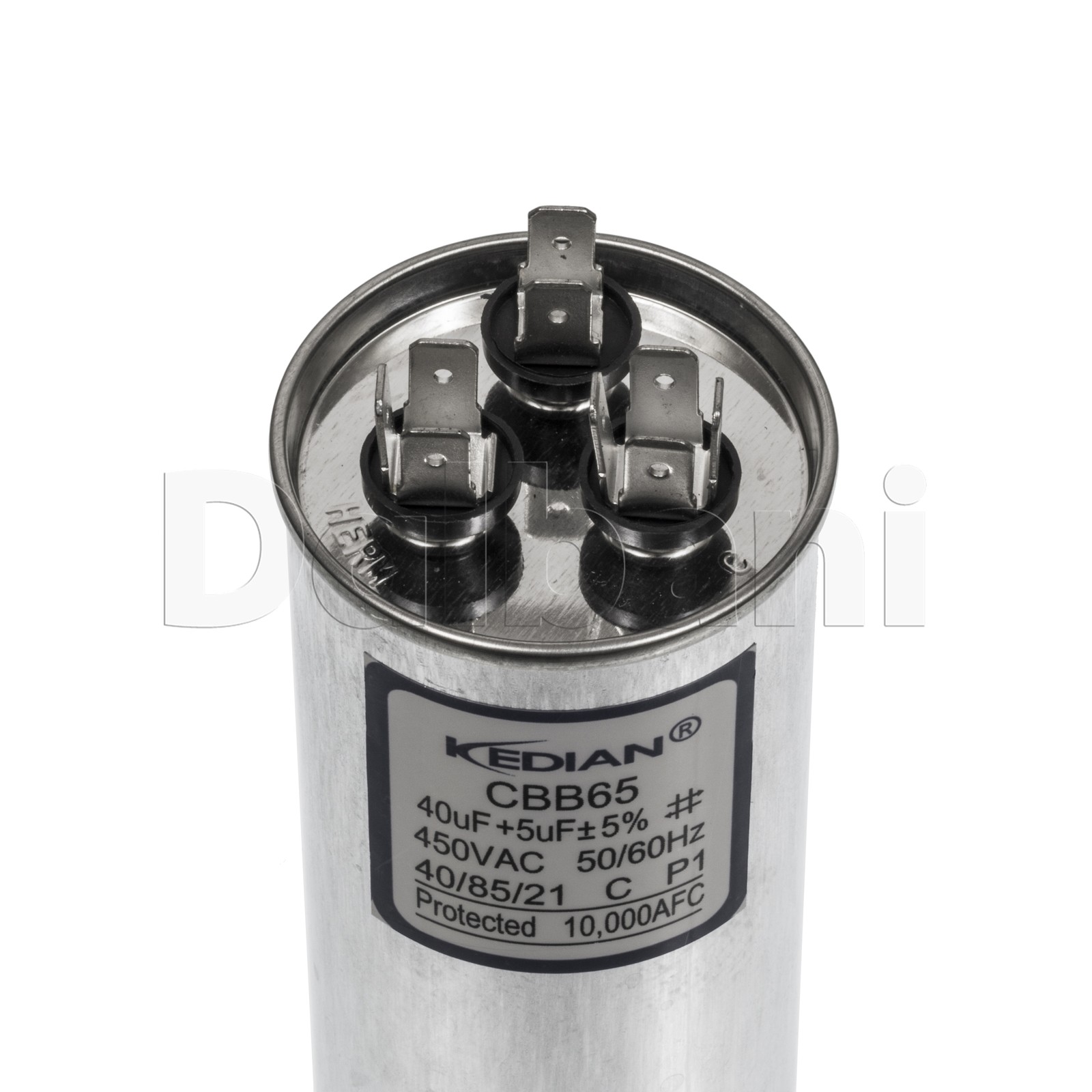 New 40+5UF Round Dual Run AC Capacitor 40+5MFD 450V CBB65 40/85/21 50X150mm