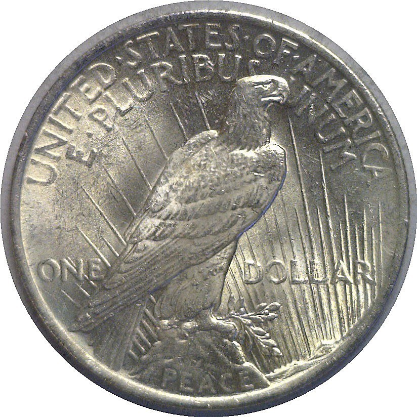1923 $1 Silver Peace Dollar Uncirculated