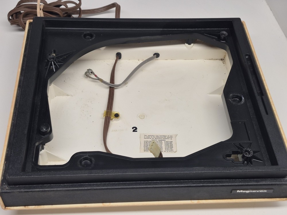 Magnavox Turntable Record Player Plastic Plinth Box