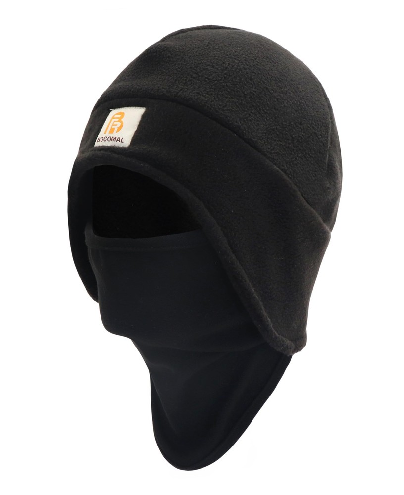 BOCOMAL FR Face Mask Full Head Cover Winter One Size, Hat Black