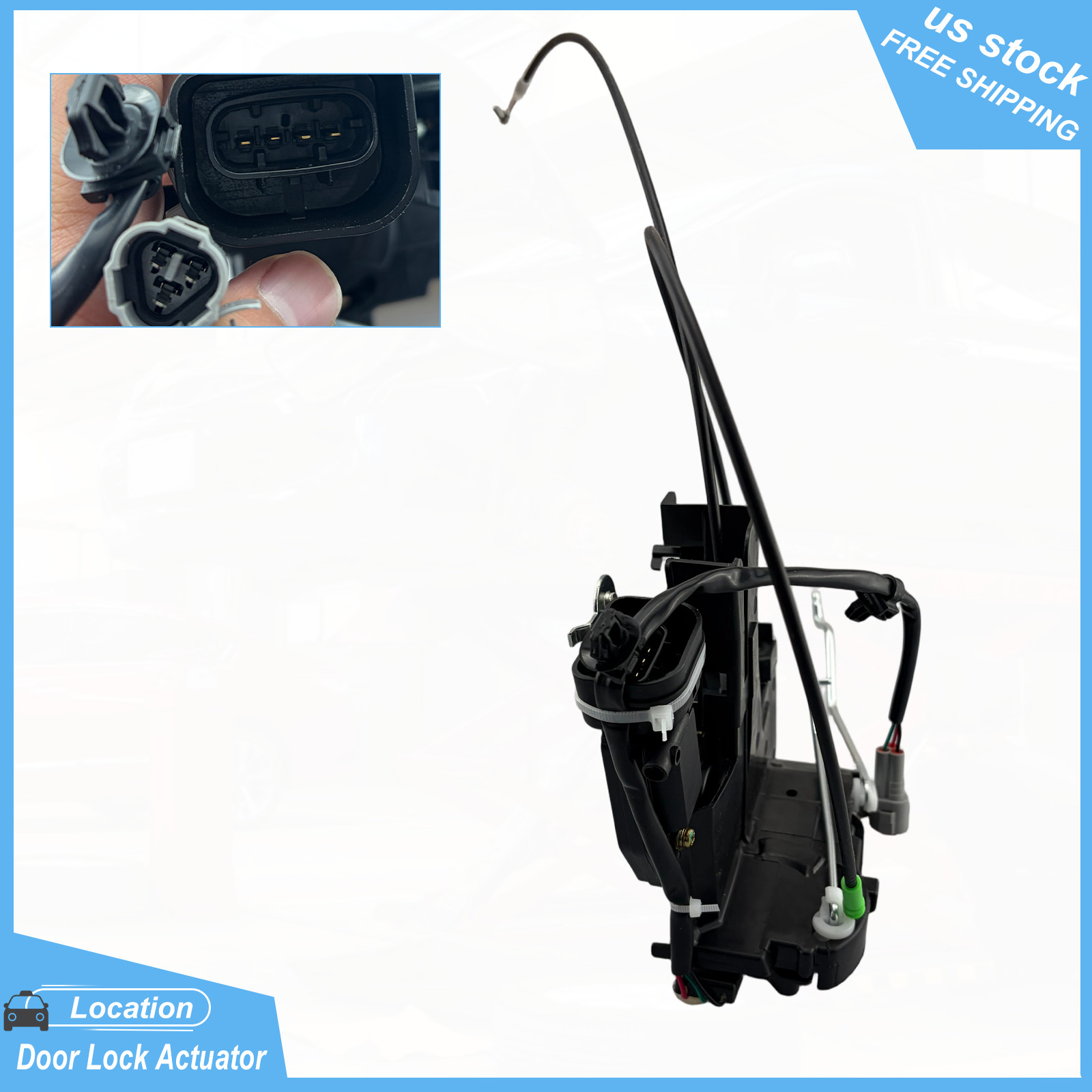 Front Left Driver Power Door Lock Actuator for Toyota Tundra W/O Full Cab 00-06