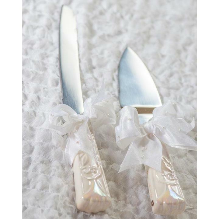 Foundations Wedding Cake Knife and Server Set