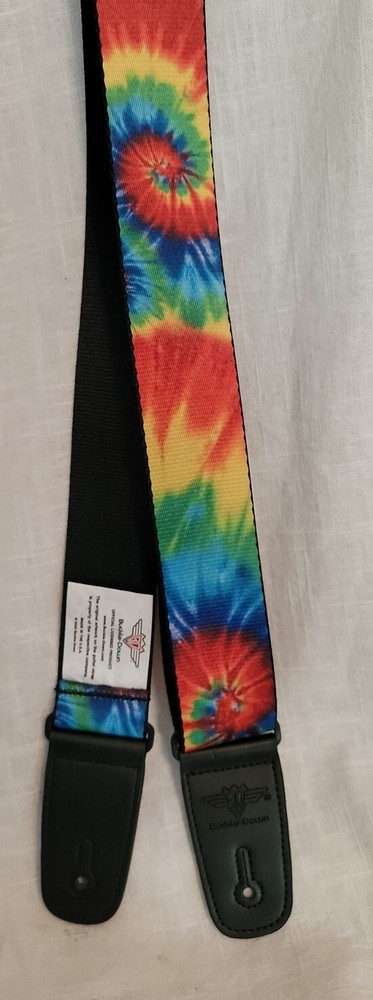 TIE DYE WEB GUITAR STRAP
