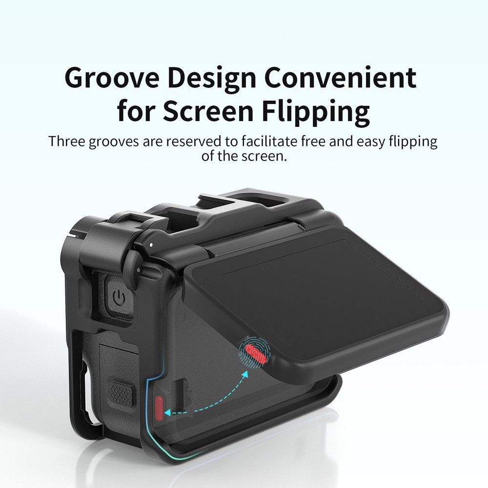 1*ABS Plastic Cage For Insta360 Ace/Ace Pro Camera Housing Frame Case Protector