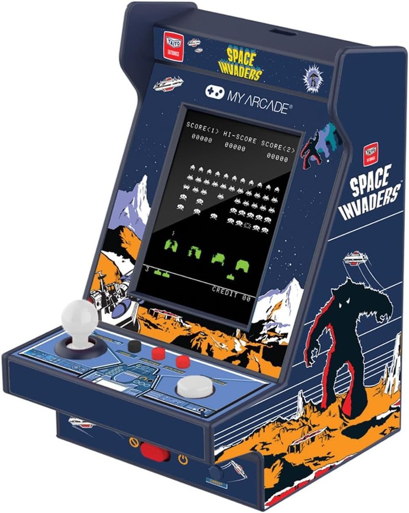Space Invaders Nano Player Pro-4.8 Fully Playable Portable Mini Arcade Machine,
