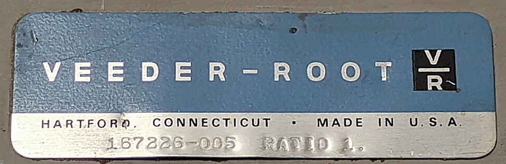 Veeder Root 167226-005 6 Digit Mechanical Counter