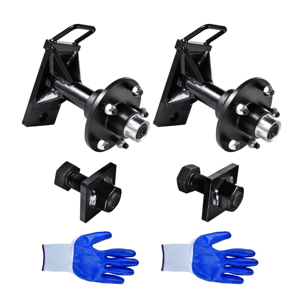 2 Pack Shipping Container Wheels 5.5-Lug Wheels Kit, Shipping Container Accessor