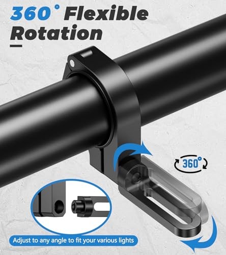 UTV Light Bar Mount, Sturdy Aluminium Alloy LED Light Mounting Bracket, 360°