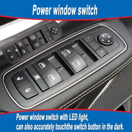 Driver Side Power Window Switch Compatible with 2014-17 2014-2017 Cherokee