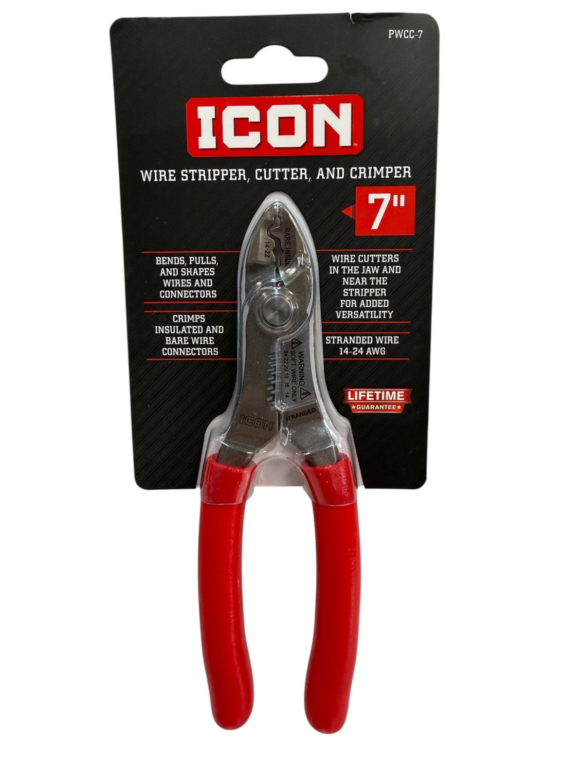 Icon PWCC-7 Wire Stripper, Cutter, And Crimper