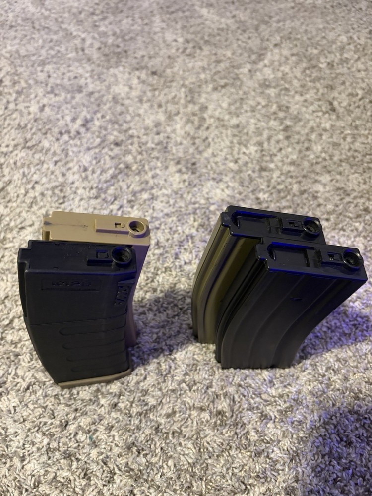 Assorted Airsoft Mid cap And High Cap Mags