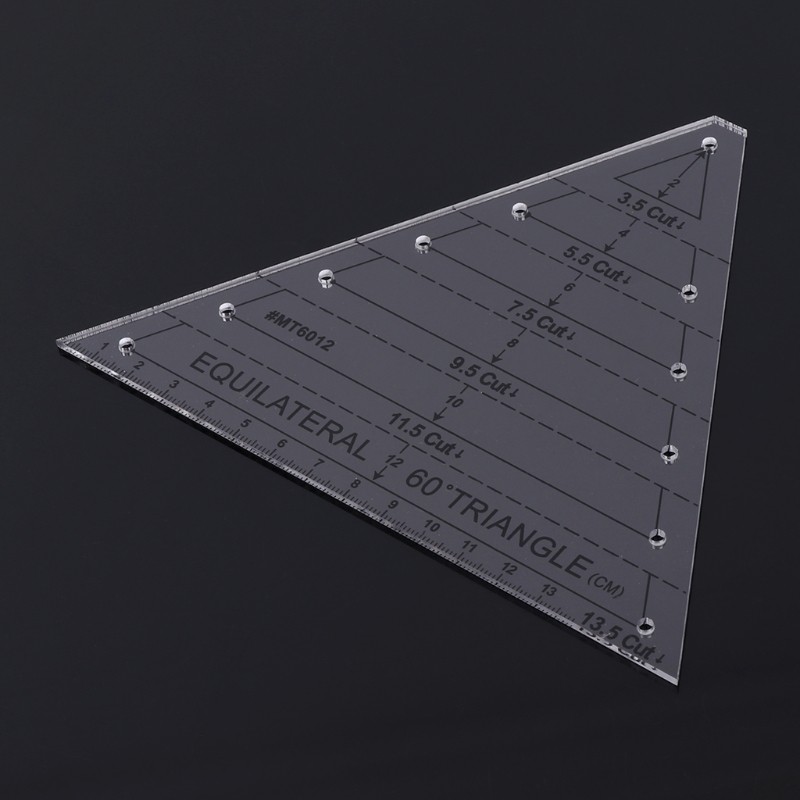 Equilateral for Triangle Sewing Ruler Drawing Drafting MeasureTemplate DIY Cloth