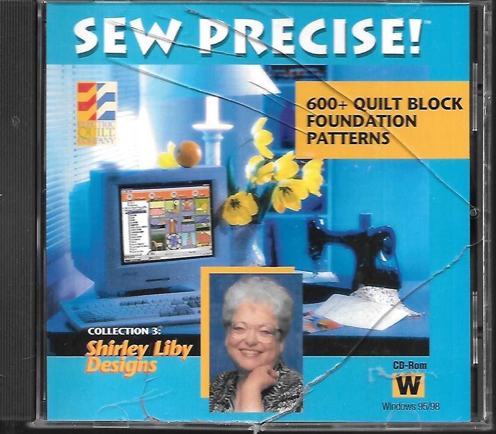 Electric Quilt Co. Sew Precise! 1000+ Quilt Block Patterns PC CD-ROM Windows 95